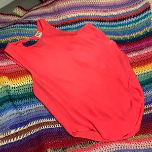 💲🔻Haute Hippie Pink Grapefruit M silk cowl Back Blouse